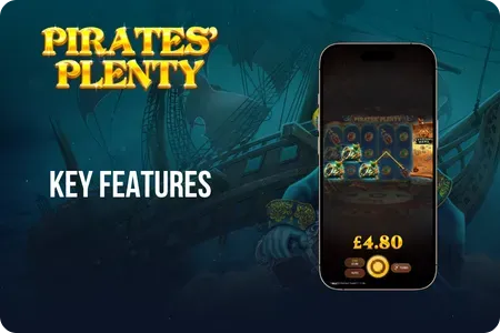 Pirates' Plenty slot key features and bonus mechanics by Red Tiger Gaming