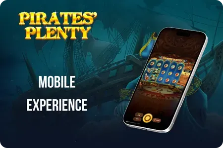 Pirates' Plenty slot mobile gameplay on iOS and Android devices